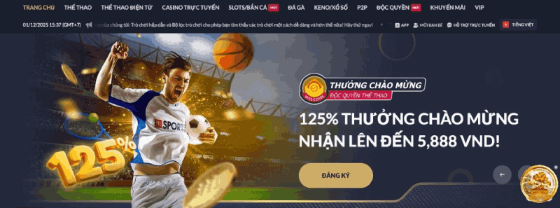 Truy cập link trang chủ M88