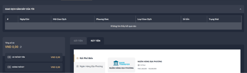 bấm chọn rút tiền M88